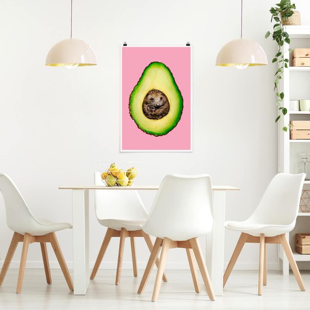 Obrazy nowoczesny Awokado z jeżem