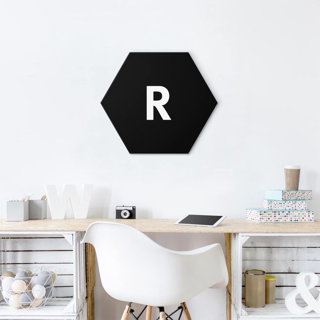 Obrazy nowoczesny Czarna litera R