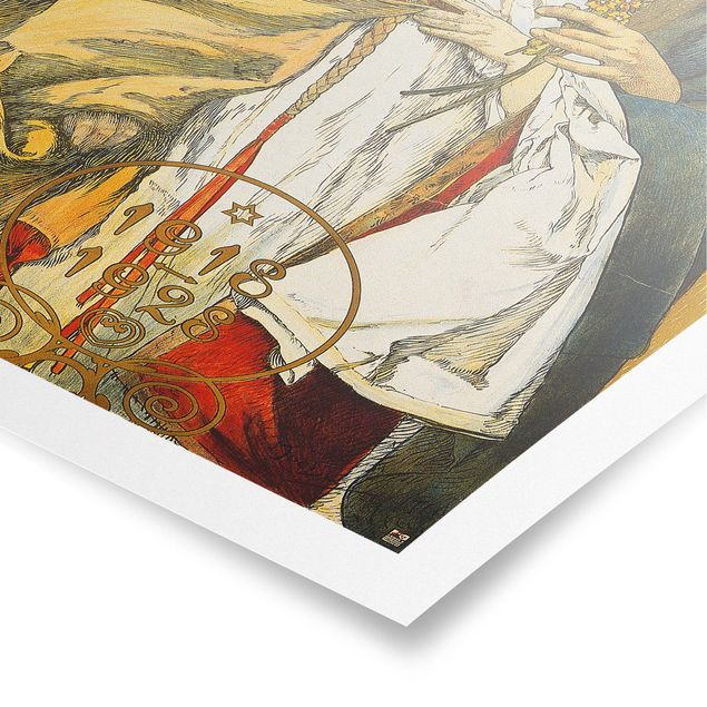 Obrazy portret Alfons Mucha - plakat Republika Czechosłowacka