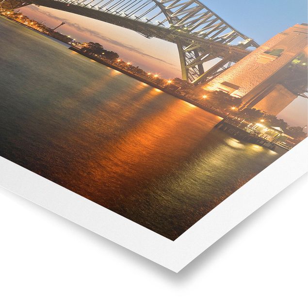 Plakaty architektura Most Harbour Bridge w Sydney