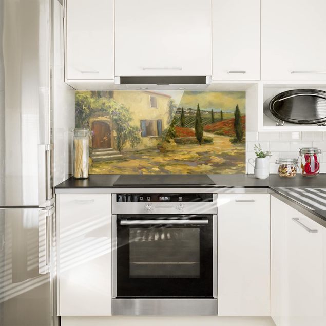 Panel szklany do kuchni Krajobraz włoski - Toskania