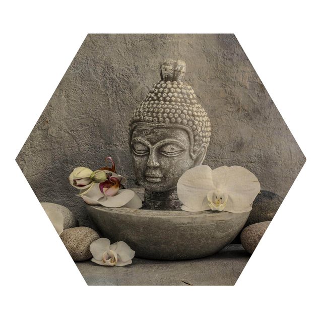 Obrazy nowoczesny Budda Zen, orchidee i kamienie