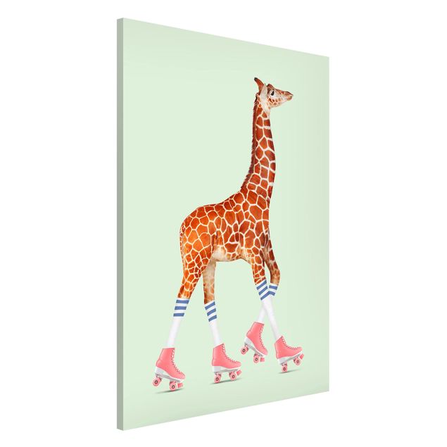 Pokój niemowlęcy i dziecięcy  Żyrafa na wrotkach