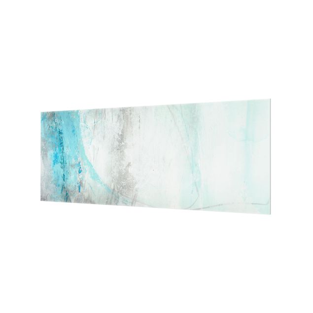 Panel szklany do kuchni - Morze lodu I