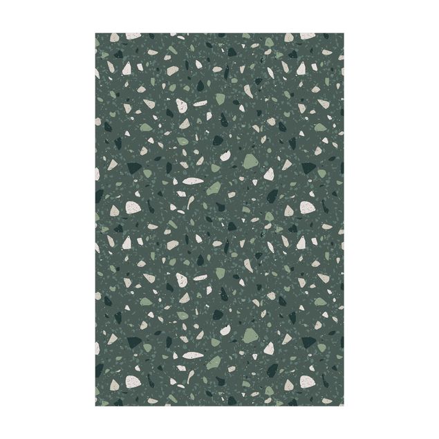 dywany zielone nowoczesne Szczegółowy wzór lastryko Messina