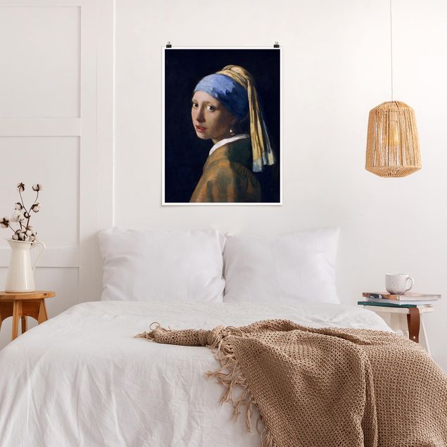 Obrazy do salonu nowoczesne Jan Vermeer van Delft - Dziewczyna z perłowymi kolczykami