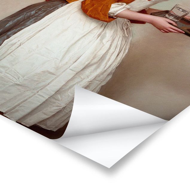 Plakaty vintage Jean Etienne Liotard - Dziewczyna z czekolady