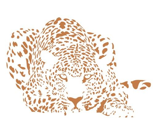 Naklejki na ścianę Afryka Nr MW98 Gepard czyhający na niebezpieczeństwo