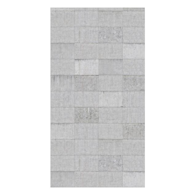 Tylna ścianka prysznicowa - Concrete Brick Look Gray