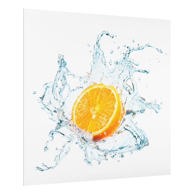 Panel szklany do kuchni - Świeża pomarańcza