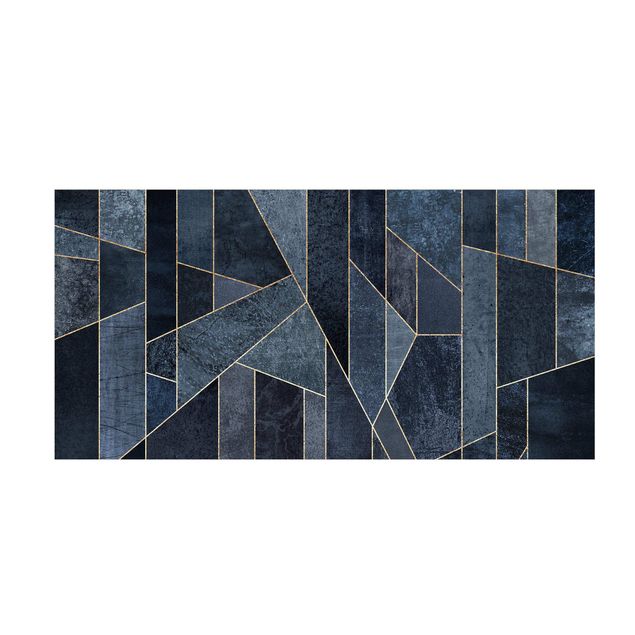 dywany nowoczesne Błękitna geometria Akwarela
