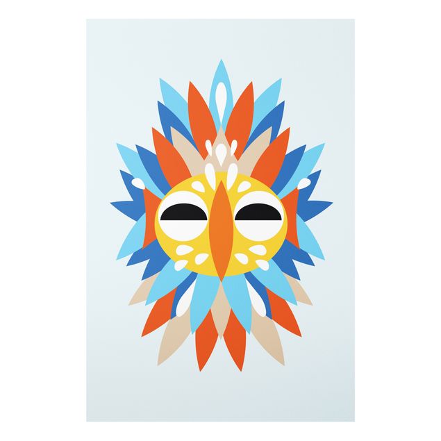 Obrazy nowoczesne Kolaż Etno Maska - Papuga