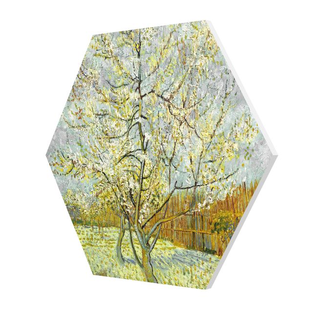 Obrazy na ścianę krajobrazy Vincent van Gogh - Różowe drzewo brzoskwiniowe