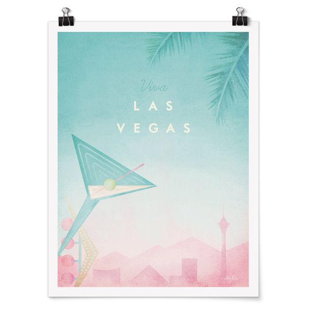 Obrazy retro Plakat podróżniczy - Viva Las Vegas