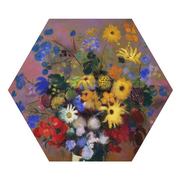 Obrazy motywy kwiatowe Odilon Redon - Kwiaty w wazonie