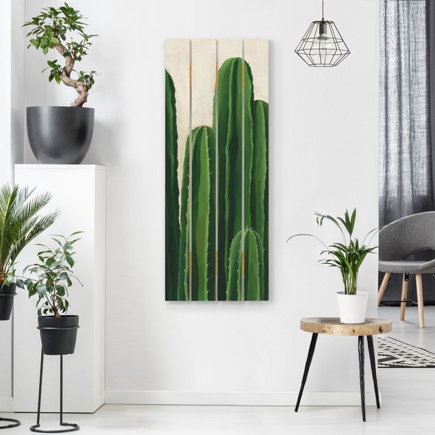 Obrazy drewniane Ulubione rośliny - Kaktus