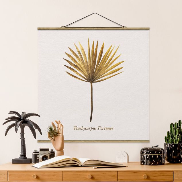 Dekoracja do kuchni Złoto - liść palmy
