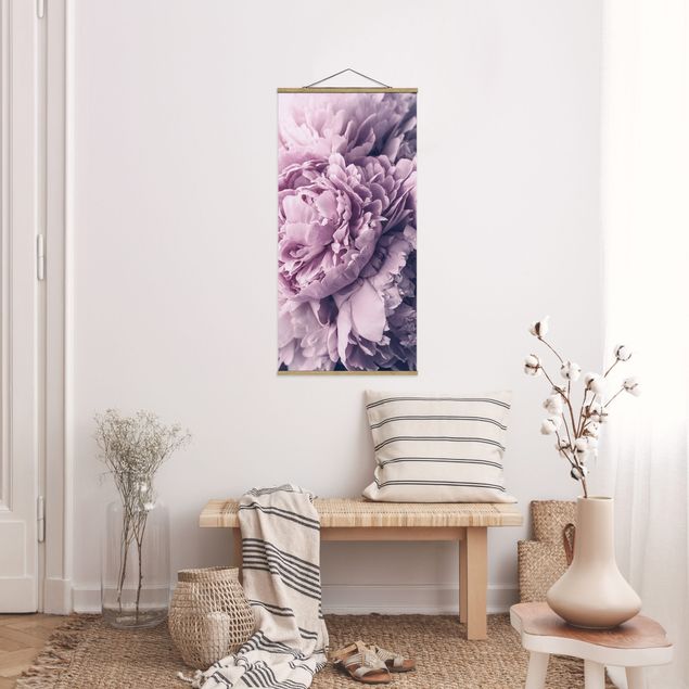 Obrazy nowoczesny Purpurowe kwiaty piwonii