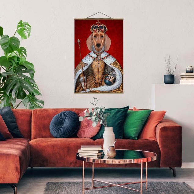 Nowoczesne obrazy Portret zwierzęcia - Królewna jamniczka