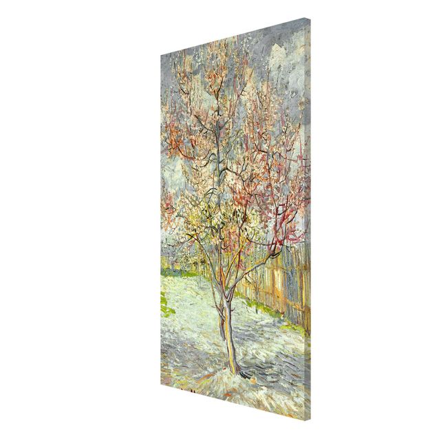 Obrazy do salonu Vincent van Gogh - Kwitnące drzewa brzoskwiniowe