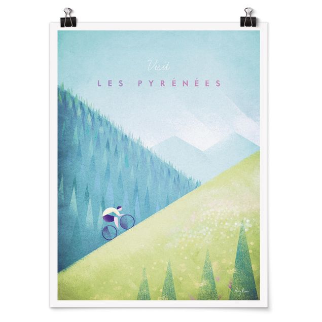 Obrazy na ścianę krajobrazy Plakat podróżniczy - Pireneje