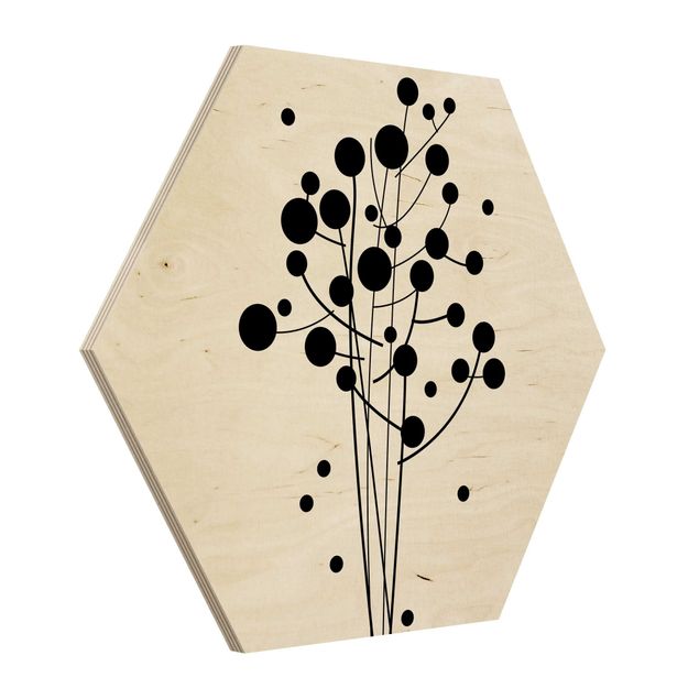 Obraz heksagonalny z drewna - Nr SF679 Artflower