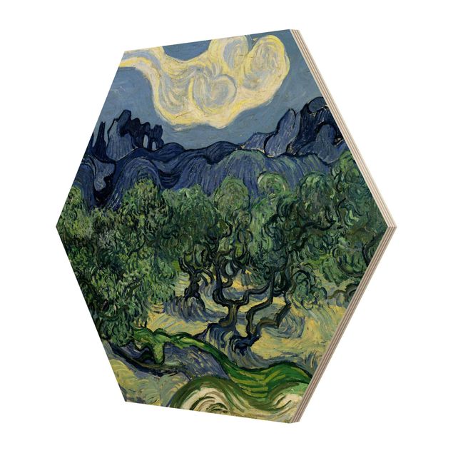 Obrazy na drewnie Vincent van Gogh - Drzewa oliwne