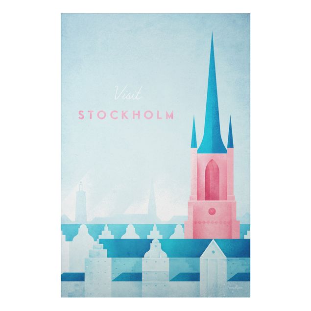 Nowoczesne obrazy do salonu Plakat podróżniczy - Sztokholm