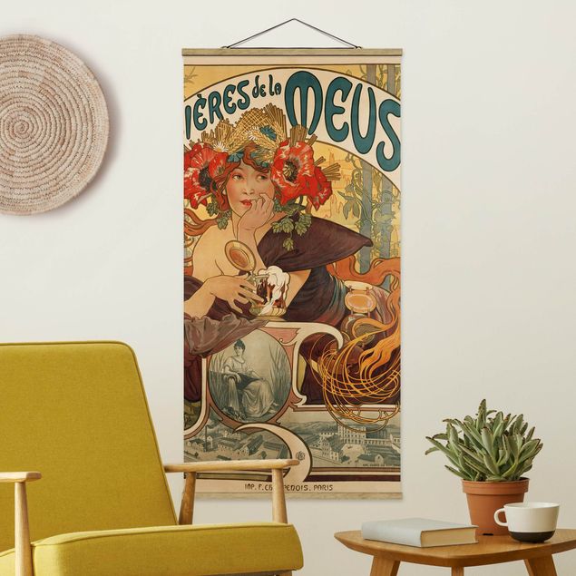 Obrazy maki Alfons Mucha - Plakat do piwa La Meuse