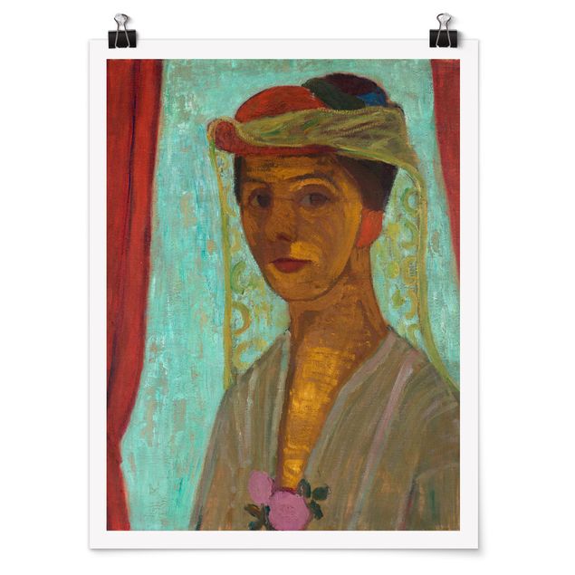Nowoczesne obrazy Paula Modersohn-Becker - Autoportret w kapeluszu