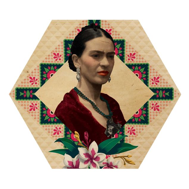 Reprodukcje dzieł sztuki Frida Kahlo - Kwiaty i geometria