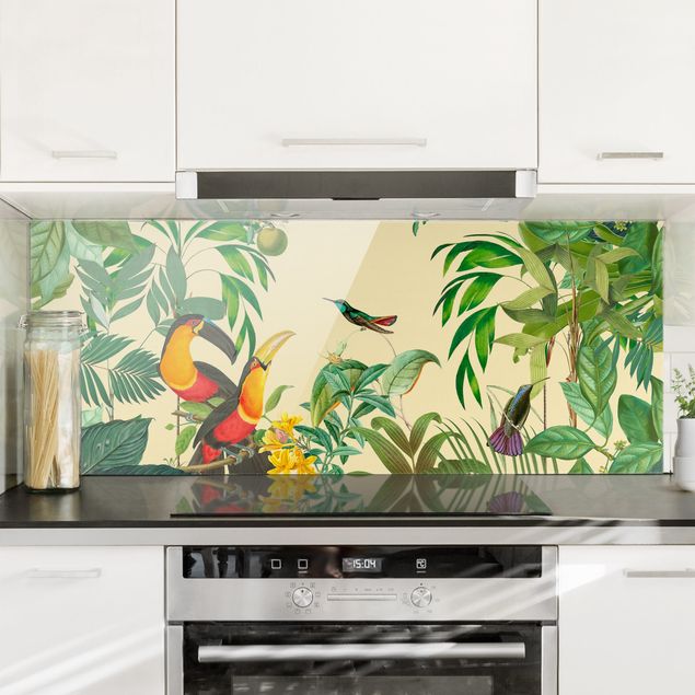 Dekoracja do kuchni Vintage Collage - Jungle Birds