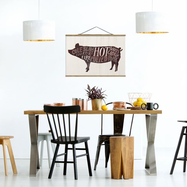 Obrazy nowoczesne Gospodarstwo BBQ - świnia