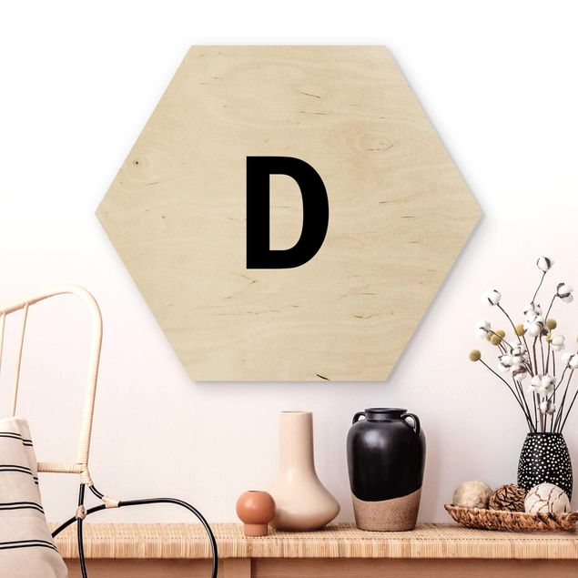 Dekoracja do kuchni Biała litera D