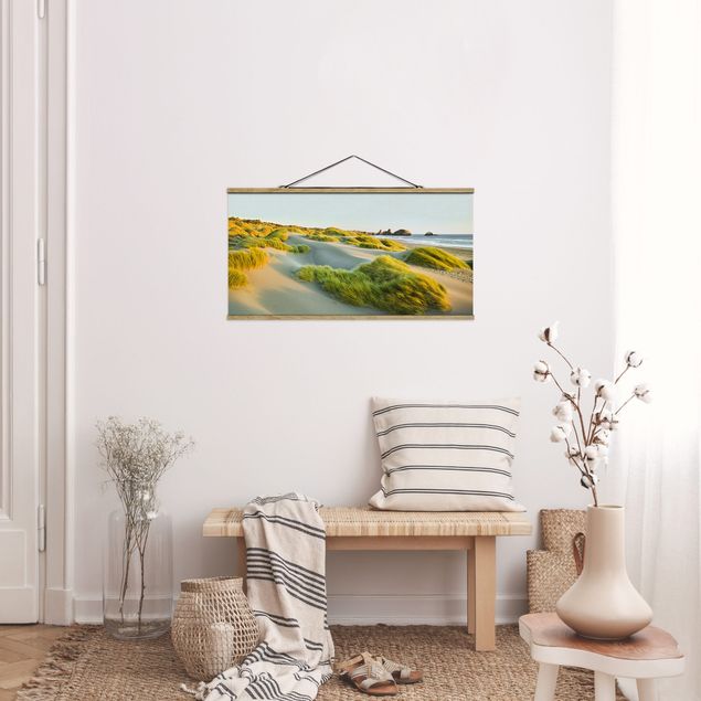 Obrazy do salonu Wydmy i trawy nad morzem