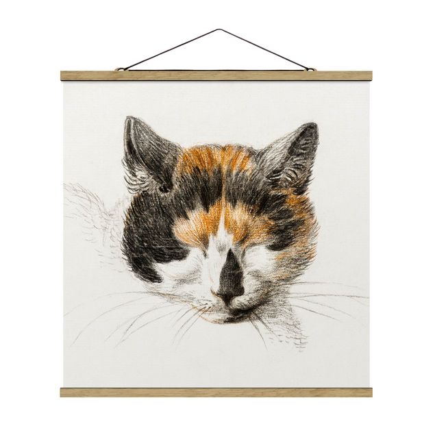 Zwierzęta obrazy Zabytkowy rysunek kot IV