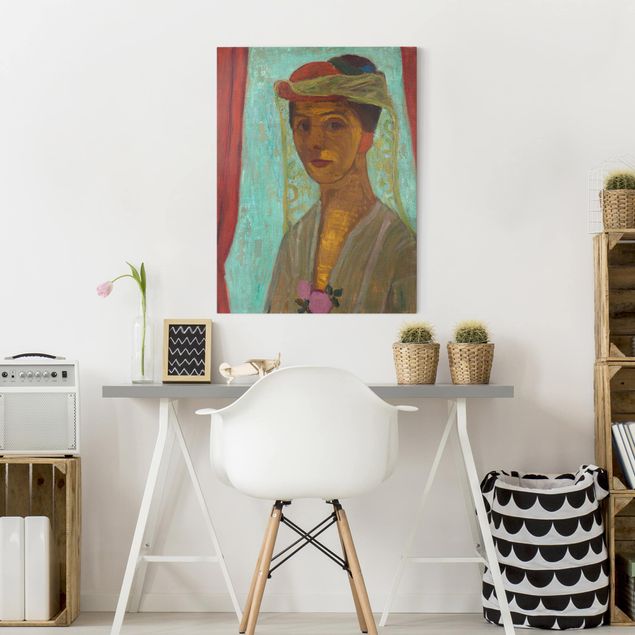 Dekoracja do kuchni Paula Modersohn-Becker - Autoportret w kapeluszu