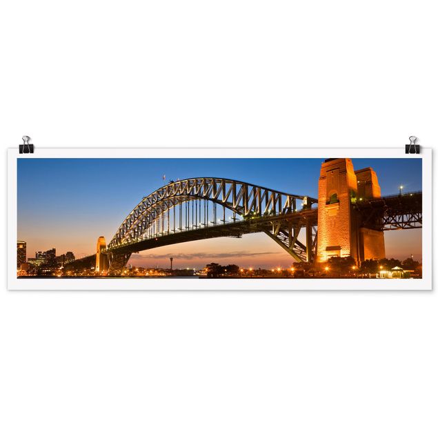 Nowoczesne obrazy Most Harbour Bridge w Sydney