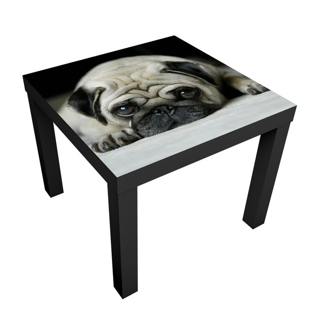 Okleina meblowa IKEA - Lack stolik kawowy - Pug Cię kocha