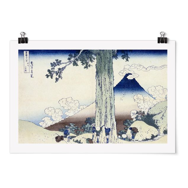 Obrazy góry Katsushika Hokusai - Przełęcz Mishima w prowincji Kai