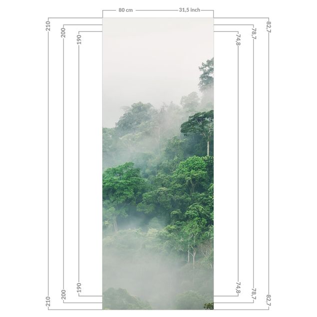 Tylna ścianka prysznicowa - Jungle In The Fog