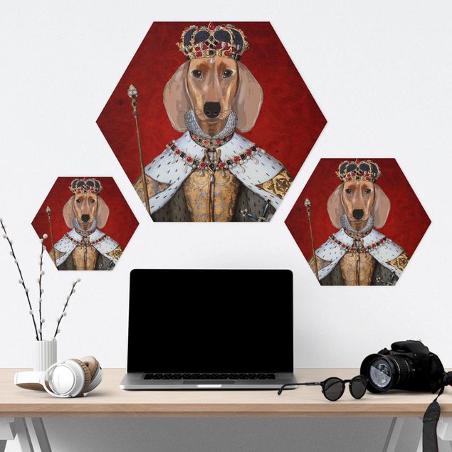 Obrazy na ścianę Portret zwierzęcia - Królewna jamniczka