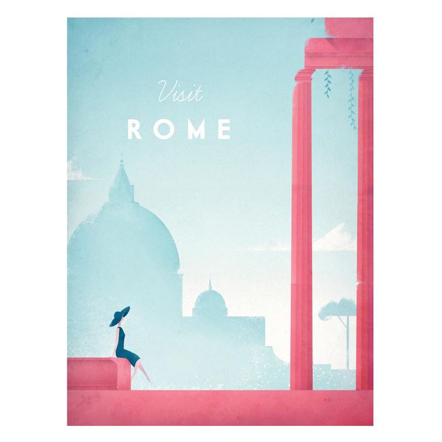 Nowoczesne obrazy do salonu Plakat podróżniczy - Rzym