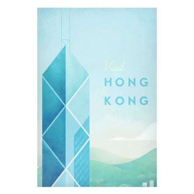 Dekoracja do kuchni Plakat podróżniczy - Hongkong