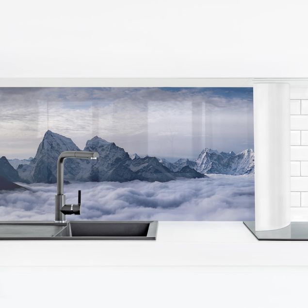 Panel ścienny do kuchni - Morze chmur w Himalajach