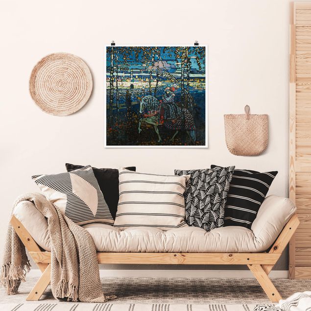 Ekspresjonizm obrazy Wassily Kandinsky - Para jeżdżąca konno