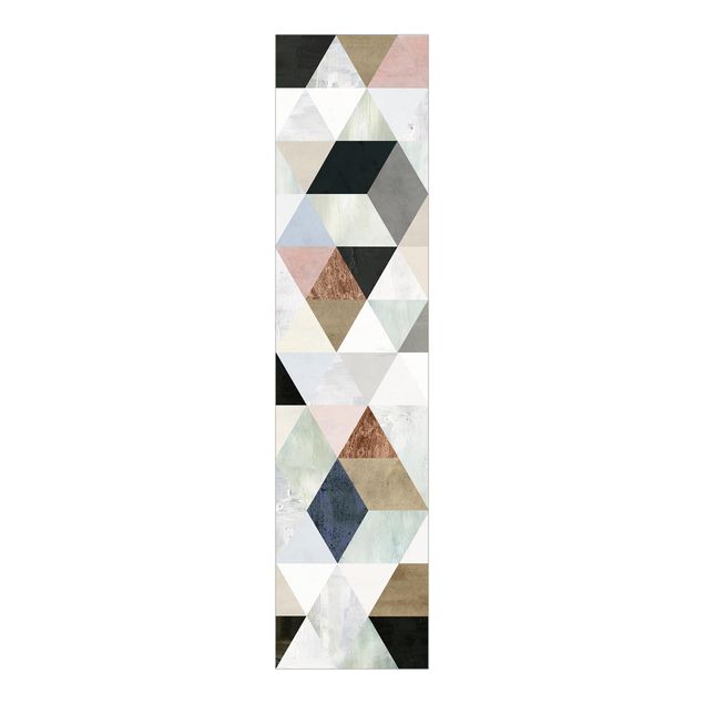 Domowe tekstylia Mozaika akwarelowa z trójkątami I