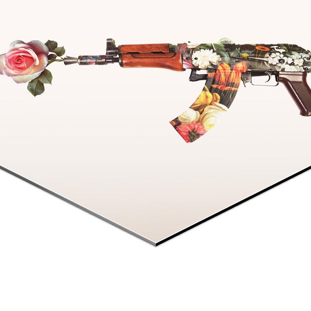 Obrazy Broń z różą