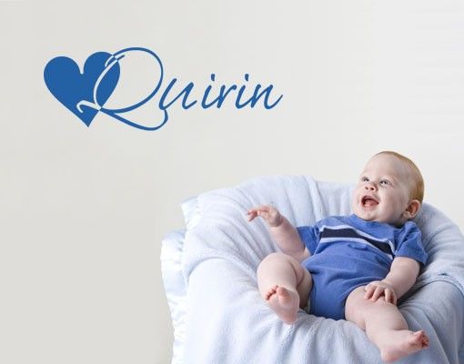 Pokój niemowlęcy Nr UL855 Tekst życzenia -  Inicjał Q