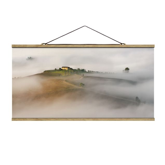 Drzewo obraz Poranna mgła w Toskanii